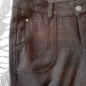 Woolrich Brown Tweed  wool blend lined Pants